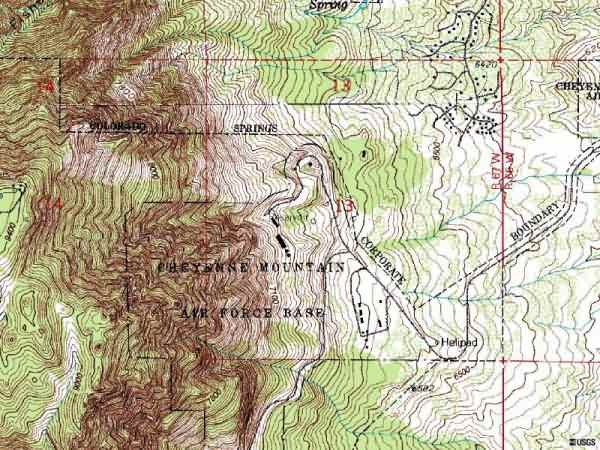 Aerial Images of Cheyenne Mountain, CO